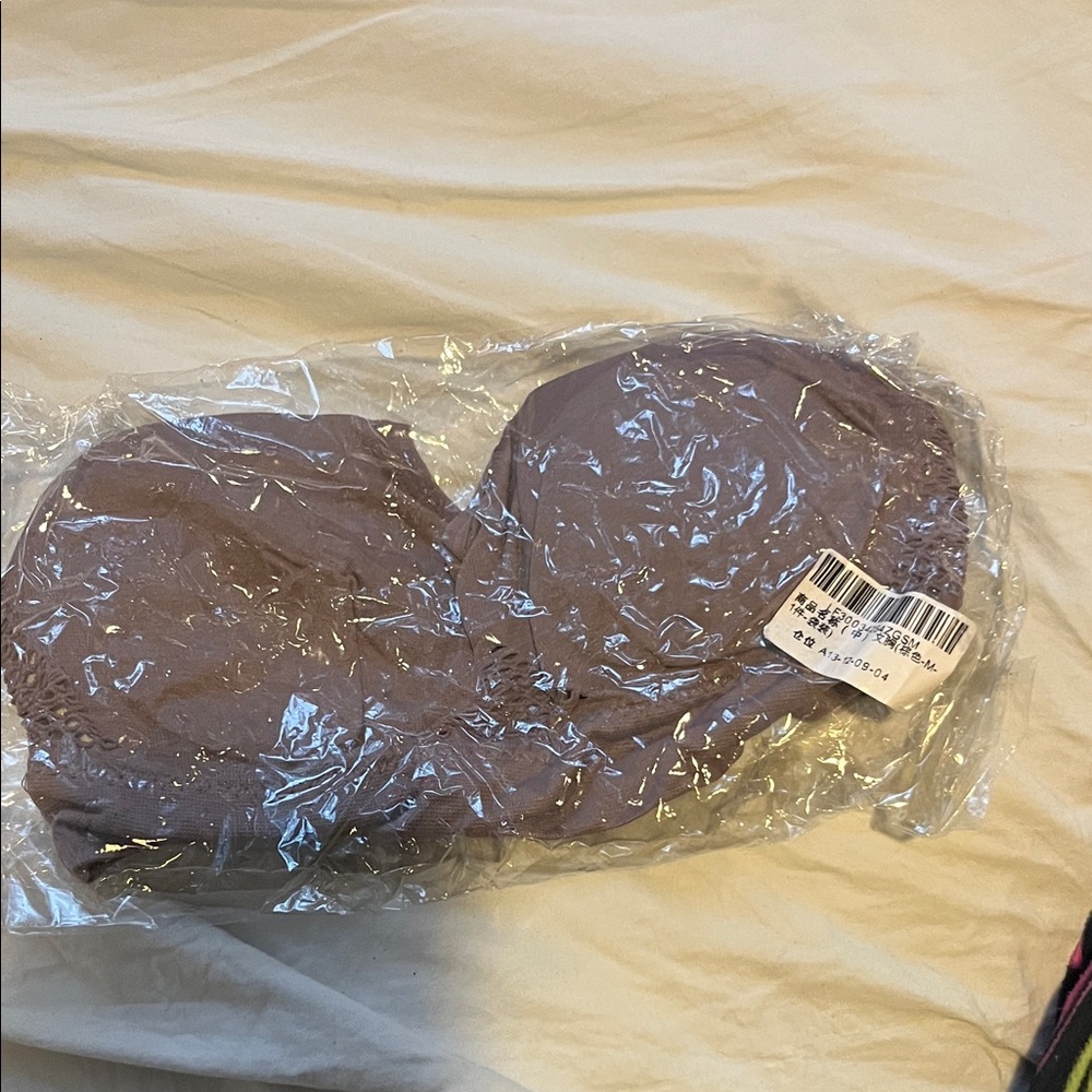 Purple Strapless Bra
